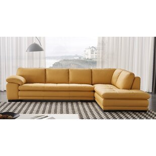 Mustard yellow leather deals sectional